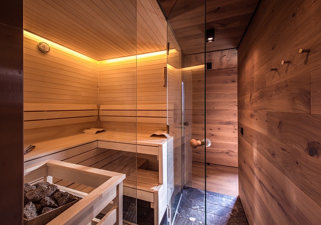 Sauna im Ferienhaus Smaragdjuwel